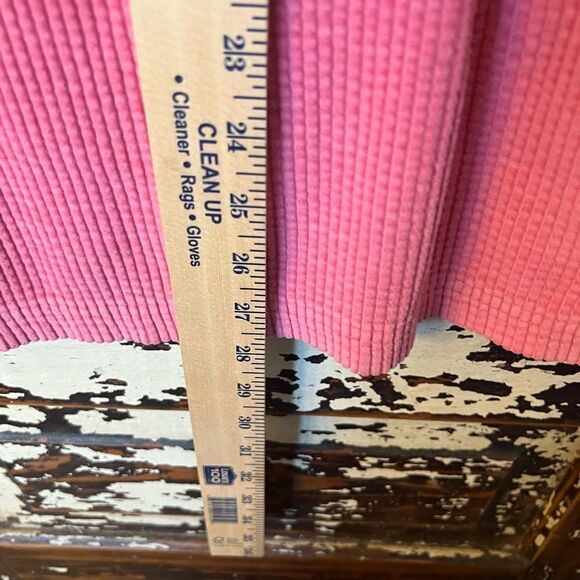 L.L. Bean women’s pink corduroy button down 3/4 sleeve shirt. XL. 100% cotton - Picture 4 of 8